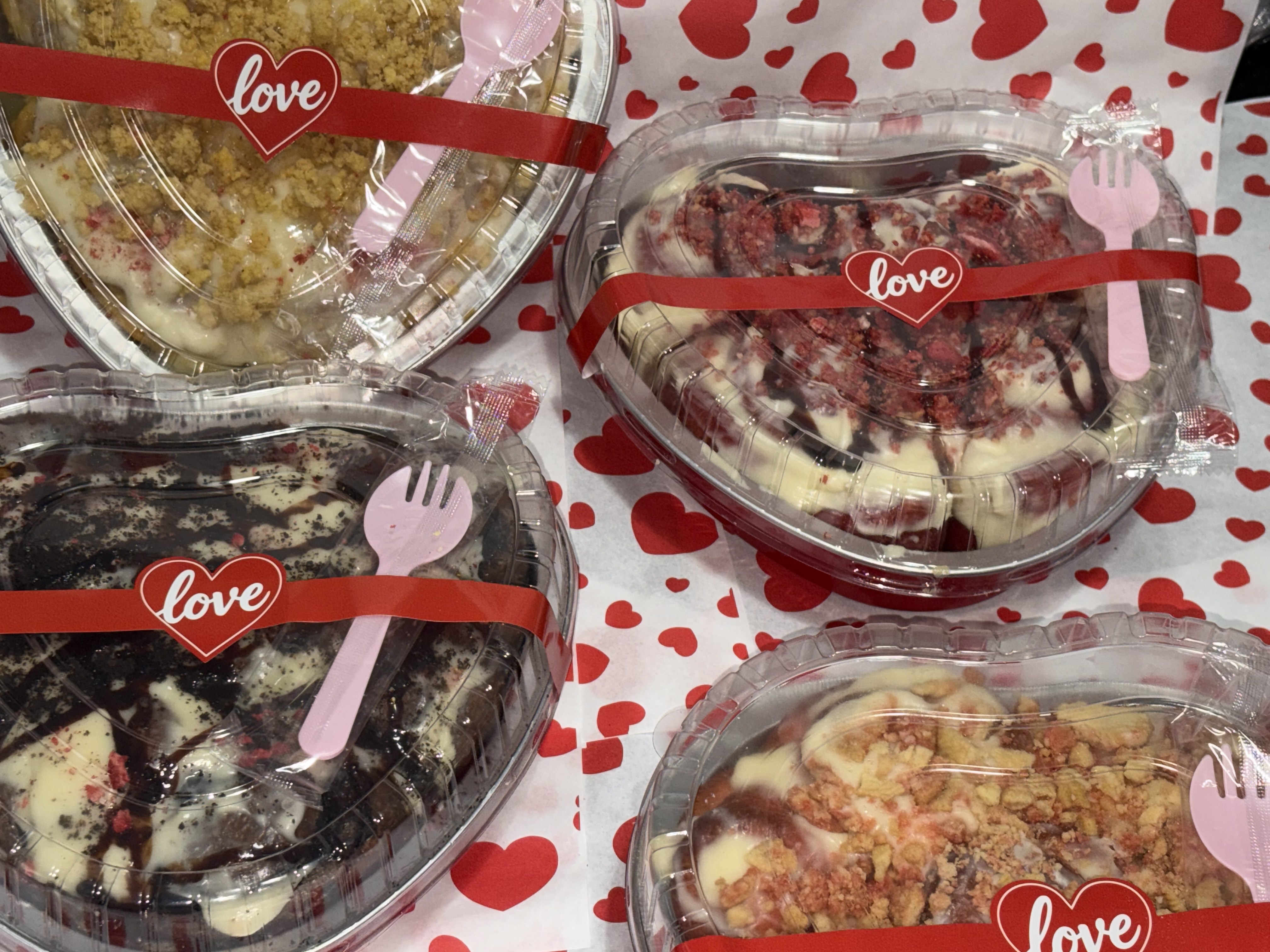 Heart Shaped Cinnamon Rolls